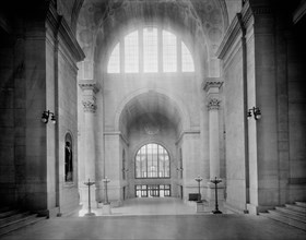 View Across Waiting Room from Loggia, Pennsylvania Station, New York City, New York, USA, Detroit Publishing Company, 1910