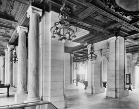 Exhibition Room, New York Public Library Main Branch, New York City, New York, USA, Detroit Publishing Company, early 1910's