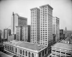 Dime, Penobscot, and Ford buildings, Detroit, Michigan, USA, Detroit Publishing Company, early 1910's