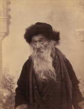 "Jew of Jerusalem", Bearded Rabbi, Half-Length Portrait, American Colony Photo Department, 1914