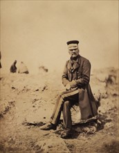 British Lieutenant-General John Lysaght Pennefather, Full-Length Seated Portrait in Uniform, Crimean War, Crimea, Ukraine, by Roger Fenton, 1855