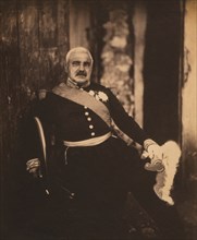 French Marshal Aimable-Jean-Jacques Pélissier, Seated Portrait Wearing Uniform, Crimean War, Crimea, Ukraine, by Roger Fenton, 1855