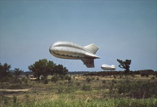 Marine Corps Barrage Balloons, Parris Island, South Carolina, Alfred T. Palmer for Office of War Information, May 1942