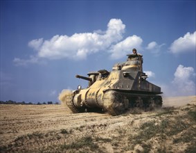 M-3 Tank in Action, Fort Knox, Kentucky, USA, Alfred T. Palmer for Office of War Information, June 1942