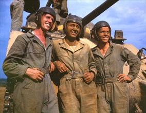 M-4 Tank Crew, Fort Knox, Kentucky, USA, Alfred T. Palmer for Office of War Information, June 1942