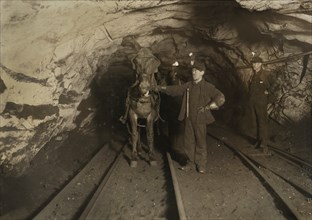 Young Leader and Driver, Shaft #6, Pennsylvania Coal Company, South Pittston, Pennsylvania, USA, Lewis Hine for National Child Labor Committee, January 1911