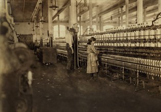 Young Cotton Mill Spinner, Lancaster, South Carolina, USA, Lewis Hine for National Child Labor Committee, November 1908