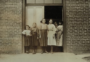 Group of Young Girls, May Hosiery Mills, Nashville, Tennessee, USA, Lewis Hine for National Child Labor Committee, November 1910