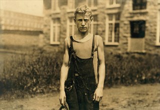 Marian Viera, Young Doffer in Textile Mill, Fall River, Massachusetts, USA, Lewis Hine for National Child Labor Committee, June 1916