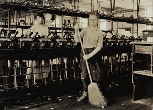 Young Sweeper in Favorable Working Conditions, Cheney Silk Mills, Lewis Hine for National Child Labor Committee, 1924