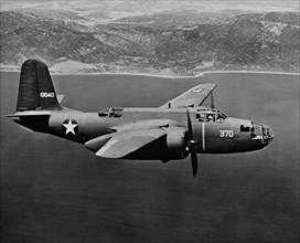 U.S. Army Douglas A-20 (Havoc) Light Dive Bomber, In-Flight, Office of War Information, 1942