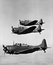 U.S. Army Douglas A-20 (Havoc) Light Dive Bombers, In-Flight, Office of War Information, 1942