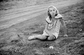 Farm Girl, Seward County, Nebraska, USA, John Vachon for Farm Security Administration, October 1938