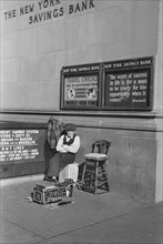 Bootblack, Eighth Avenue and Fourteenth Street, New York City, New York, USA, Arthur Rothstein for U.S. Resettlement Administration, December 1937