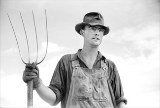One of the Homesteaders, San Luis Valley Farms, Alamosa, Colorado, USA, Arthur Rothstein for Farm Security Administration, October 1939
