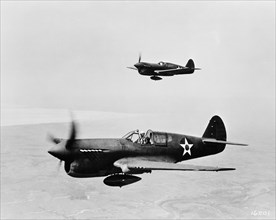 Two P-40 Single-Engine Fighter Planes, Office of War Information, March 1943