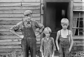 Family on Relief, near Urbana, Ohio, USA, Ben Shahn, Farm Security Administration, August 1938