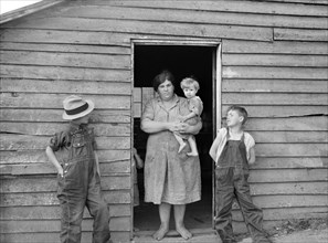 Mrs. Dobson and some of her Children, Shenandoah National Park, Virginia, USA, Arthur Rothstein, Farm Security Administration, October 1935