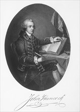 John Hancock, American Political Leader, President of Continental Congress, Engraving