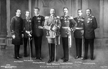 Kaiser Wilhelm II and His Six Sons-In-Law