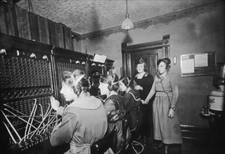 Telephone Switchboard Operators, circa 1918