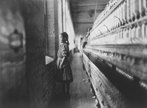 Young Girl Working in Mill, Lincolnton, North Carolina, USA, circa 1908