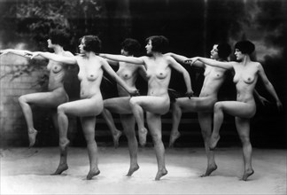 Six Dancing Nude Women, circa 1925