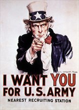 "I want you for U.S. Army", World War I Recruiting Poster, 1917