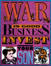 Anti-Vietnam War Poster, War is Good Business, Invest Your Son, Seymour Chwast, 1967