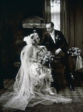 Wedding Couple, Portrait, circa 1930