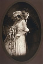 Wedding Couple, Portrait, New York, USA, circa 1928