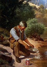 Gold Prospector, Painting by J.H. Scheltema, circa 1909