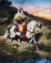 Arabian Horseman, Painting, 1870