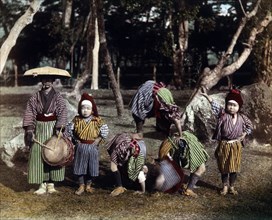 Japanese Children Acrobats, circa 1880