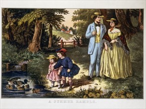 Summer Ramble, Currier & Ives, Lithograph