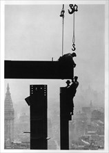 Construction Workers and the Empire State Building, New York City, USA, circa 1930