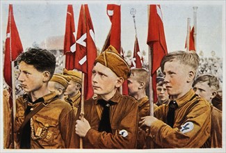 Hitler Youth, Germany, Illustration, circa 1933