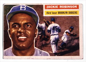 Jackie Robinson, Brooklyn Dodgers (1919-1972), Trade Card, 1946