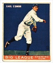 Earl Combs, New York Yankees, Trade Card