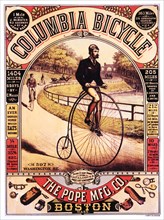 Advertisement for Bicycles, "Columbia Bicycle, The Pope Mfg. Company Boston, Massachusetts, circa 1885
