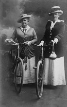 Two Women With Bicycles, 1910