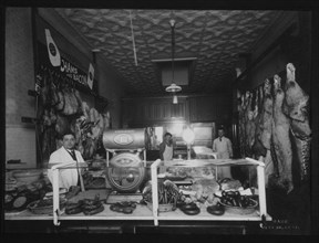Butchers in Meat Market, 1920