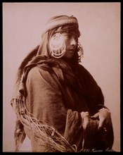Bedouin Woman, Portrait, Albumen Photograph, circa 1880