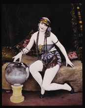 Sexy Young Woman, Portrait, Hand-Colored Photograph, circa 1927