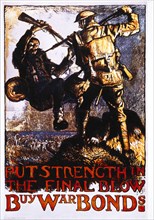 Put Strength in the Final Blow, British World War I Poster, 1918