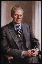Gerald R. Ford (1913-2006), 38th President of the United States, Official Presidential Portrait, 1974