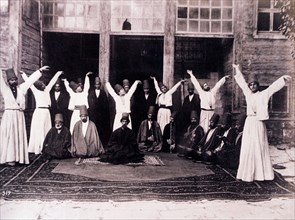 Whirling Dervishes, Albumen Photograph, 1870's