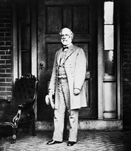 Robert E. Lee (1807-1870), General in Chief of the Confederate Armies, Photograph by Matthew Brady at Lee's Home in Arlington, Virginia, USA, 1865