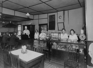 Workers and Customers in Restaurant, 1910