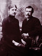 Couple Portrait, Chicago, Illinois, USA, circa 1890